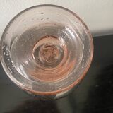 Blown bubble glass tea light holder