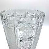 Midcentury Crystal Vase, Poland, 1960s.