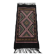Colorful black margoum rug hand-woven in natural wool
