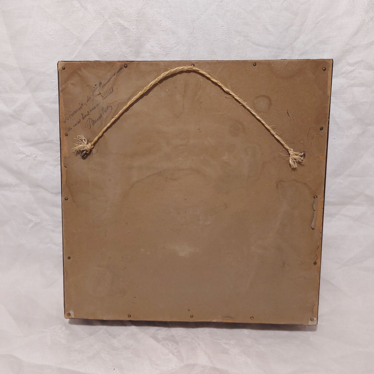 Limoges porcelain framed "The Virgin"