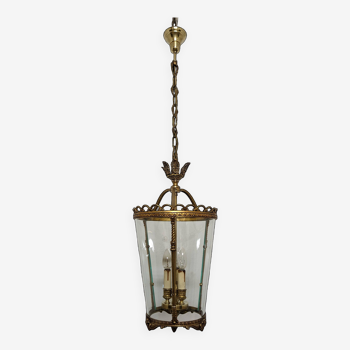 XL gilded bronze lantern in Louis XVI style