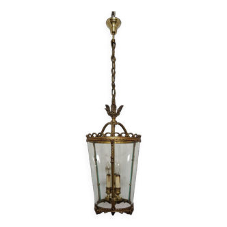 XL gilded bronze lantern in Louis XVI style