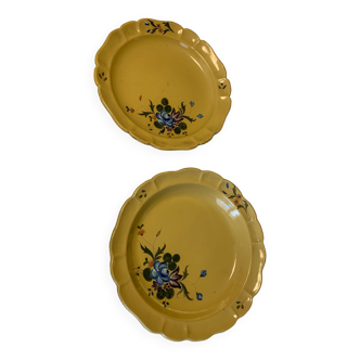 Faience de Montpellier serving dishes yellow