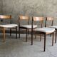 4 chaises danoises en palissandre par Rosengren Hansen, 1960s
