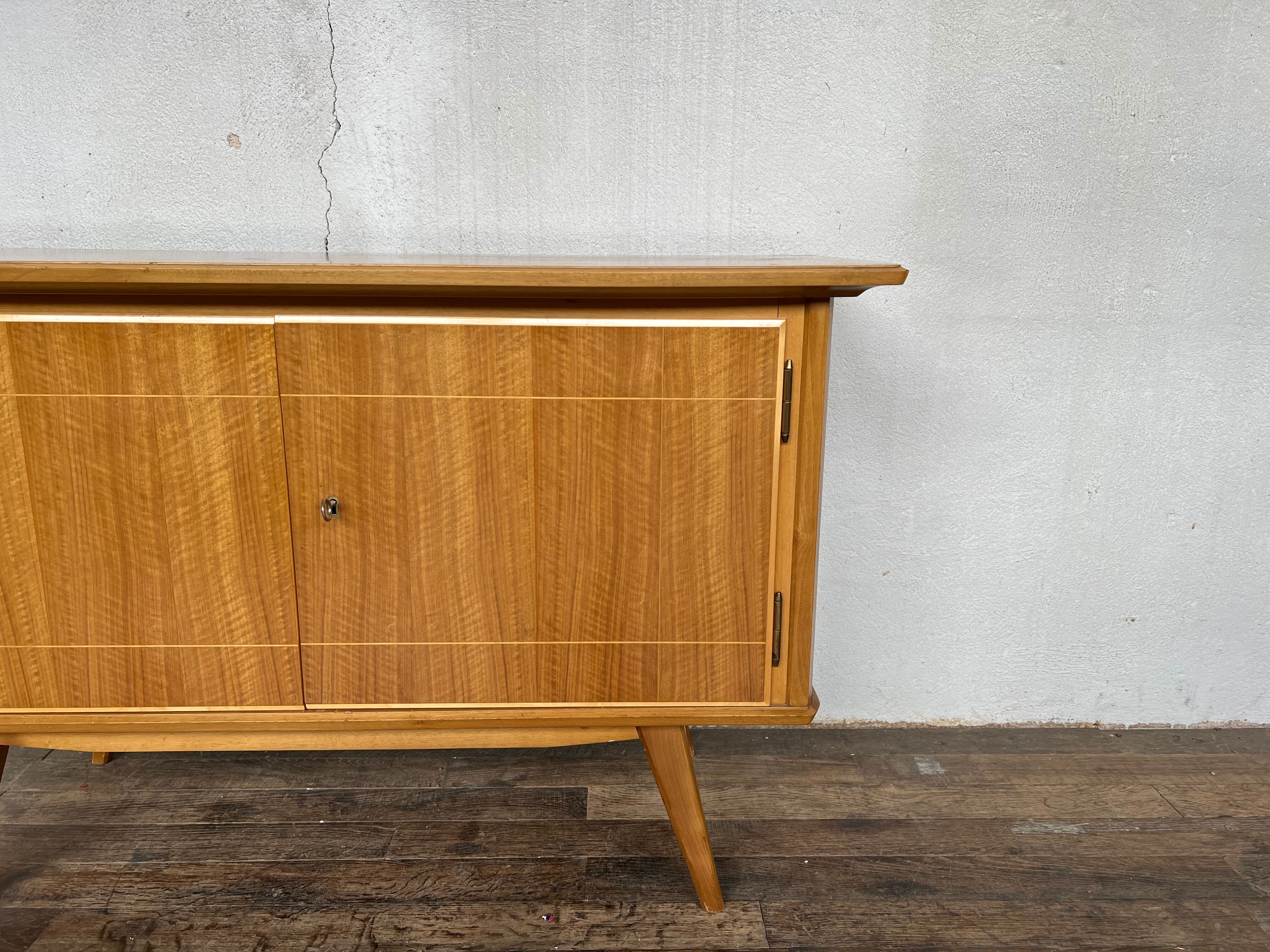 Scandinavian enfilade, tv stand feet vintage compass 1960