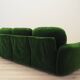 Green velour sofa, Italian design, 1970s, manufacturer: Busnelli, designer