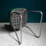 Office chair in green skaï