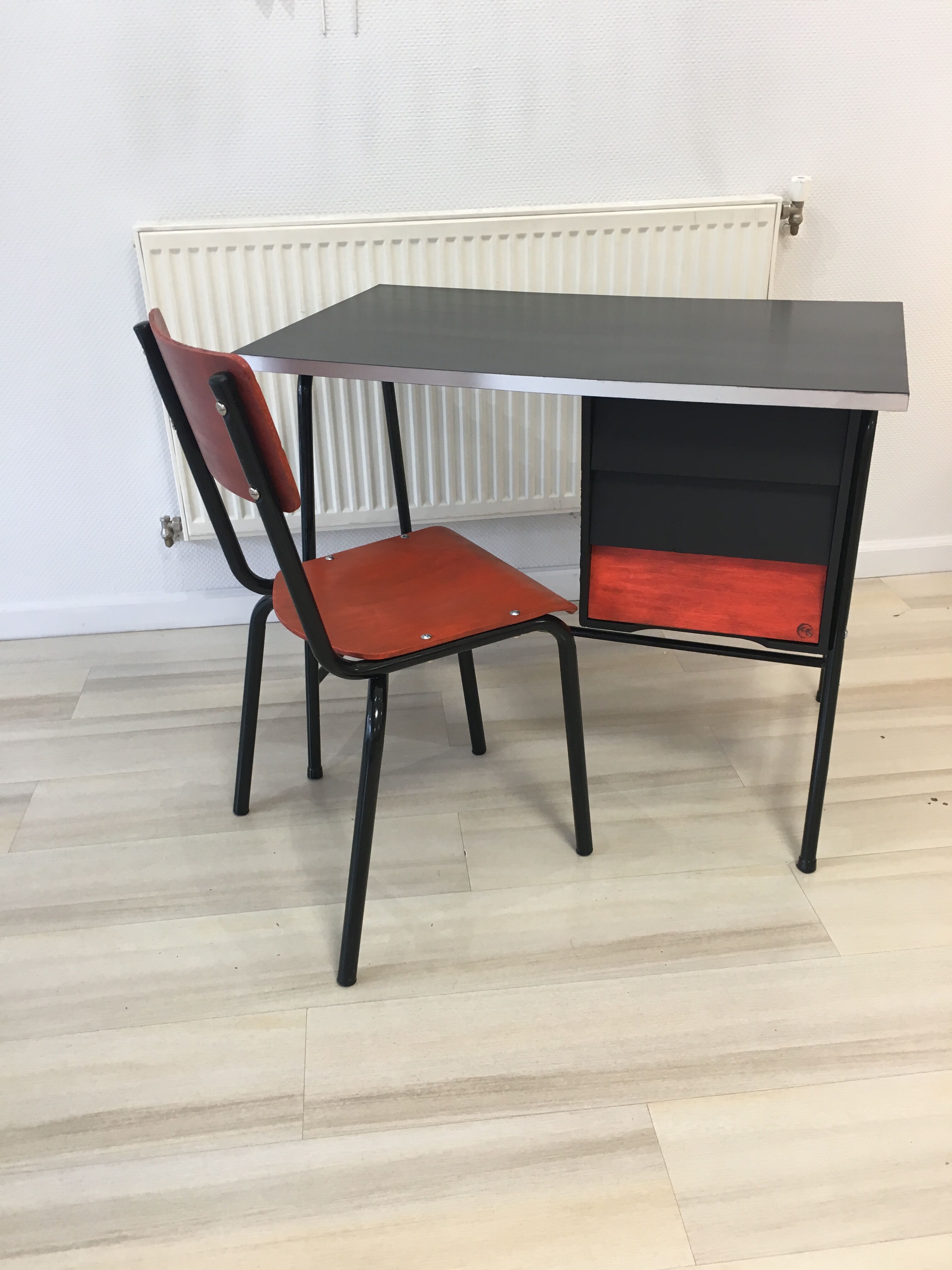 Vintage children's desk and chair