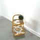 Rattan serving table
