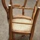 Pair of Louis Philippe walnut/Canage chairs