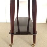 Service on wheels in Vintage varnished wood
