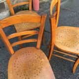4 chairs vintage bistro 1960s