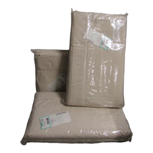 3 lots d'ancien draps plats pour