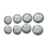 8 vintage hollow plates Terre de Fer