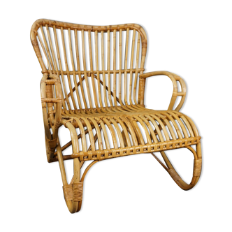 Rattan armchair by Rohé Noordwolde