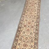 Vintage Beige Grey-Blue Runner Rug