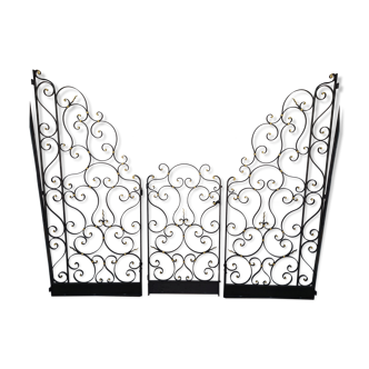 Wrought iron interior grille in 3 parts