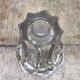 Vintage 1970s Crystal Molded Flower Vase