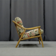 Pair of bamboo and rattan chairs, 1950s