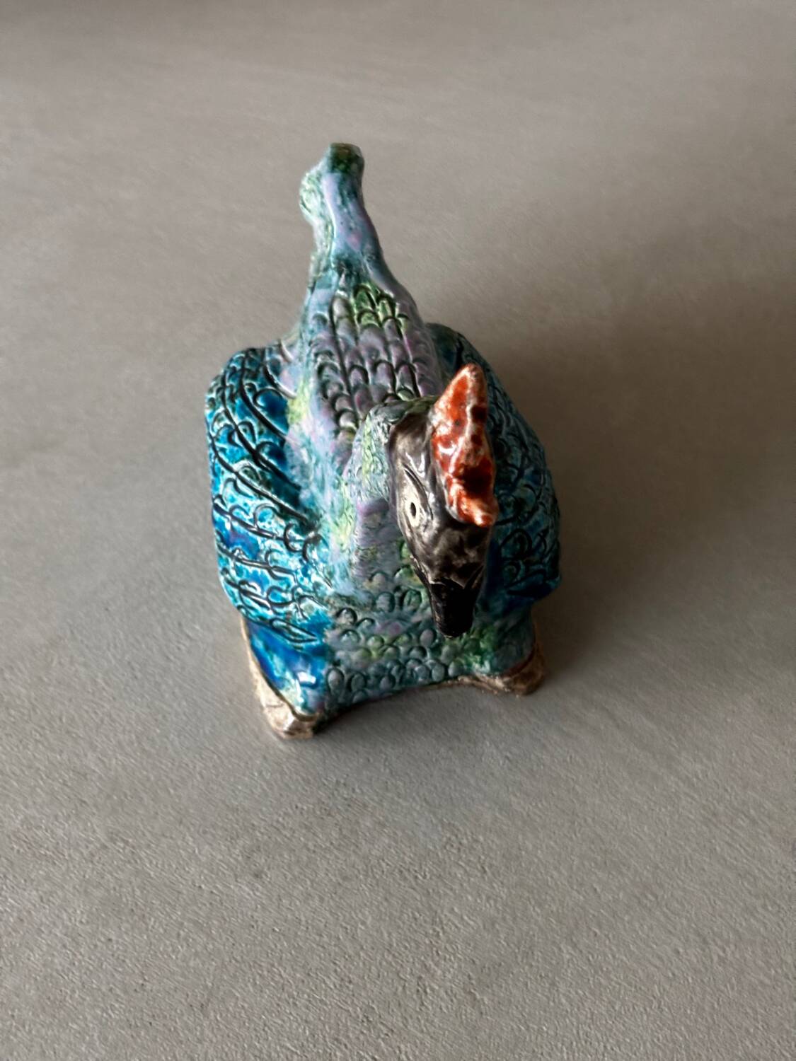 Decorative glazed ceramic sculpture – Tasiaux, Huy