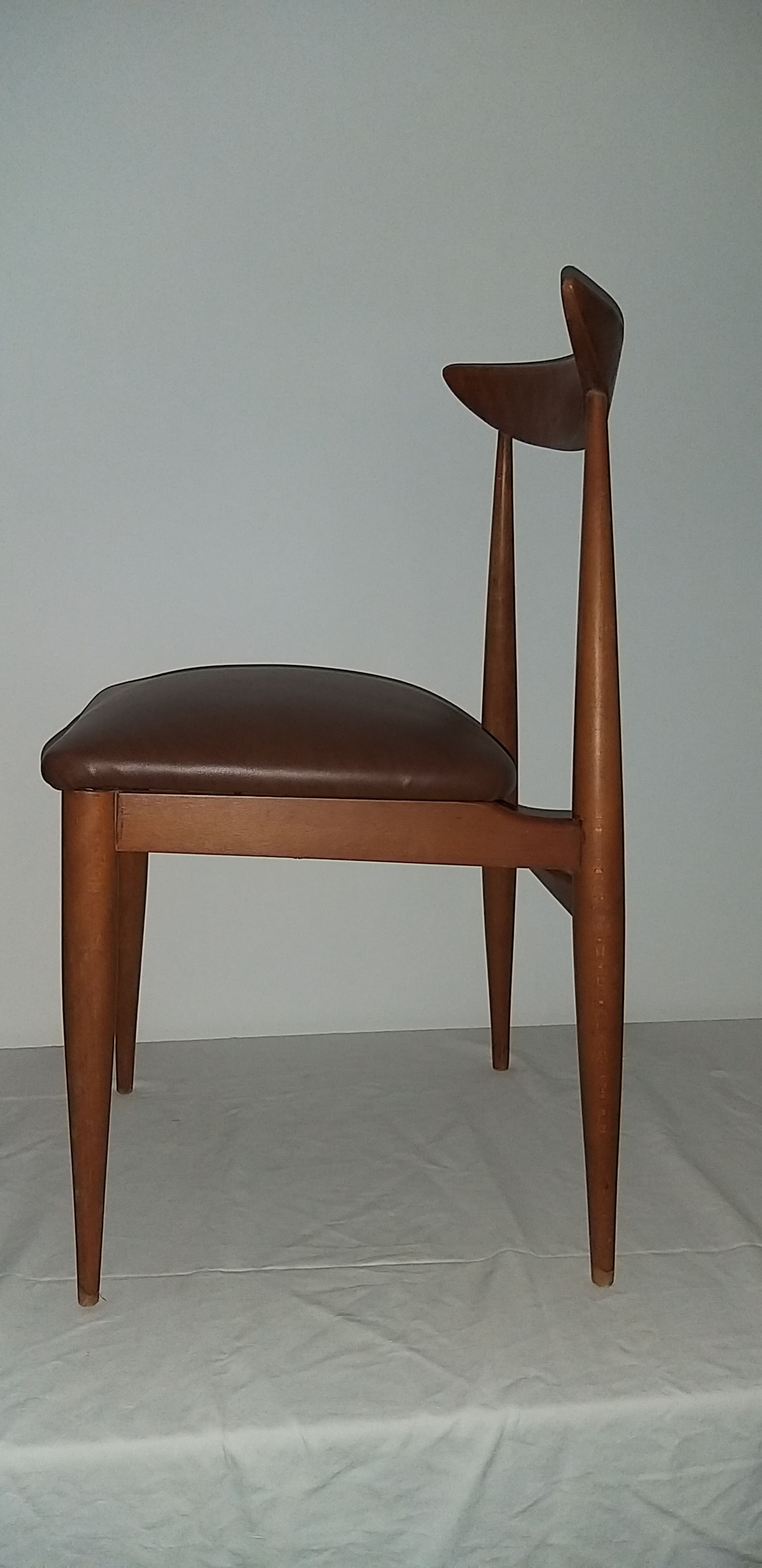 Set of 6 scandinavian chairs 50/60