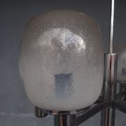 Luster chrome metal and blown glass 1970