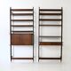Set of 2 Italian wall bookshelves, 1960s,