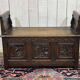 Breton bank chest from the early 20th century in oak and chestnut.