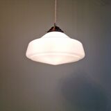 Art Deco Philips suspension in white opaline, Phililite series, 1930.