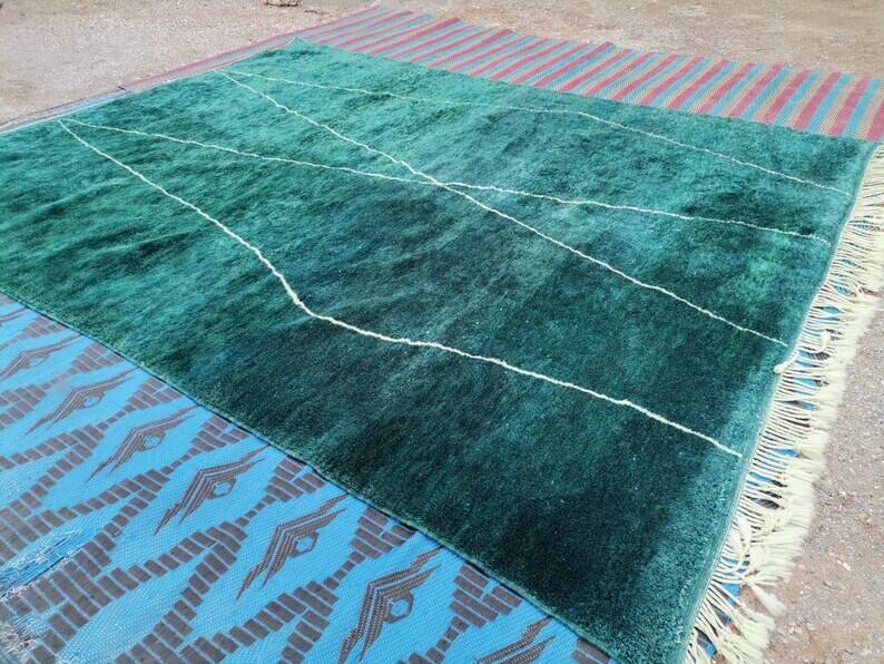 Tapis bérbere fait main traditionnelle 250cmx150cm