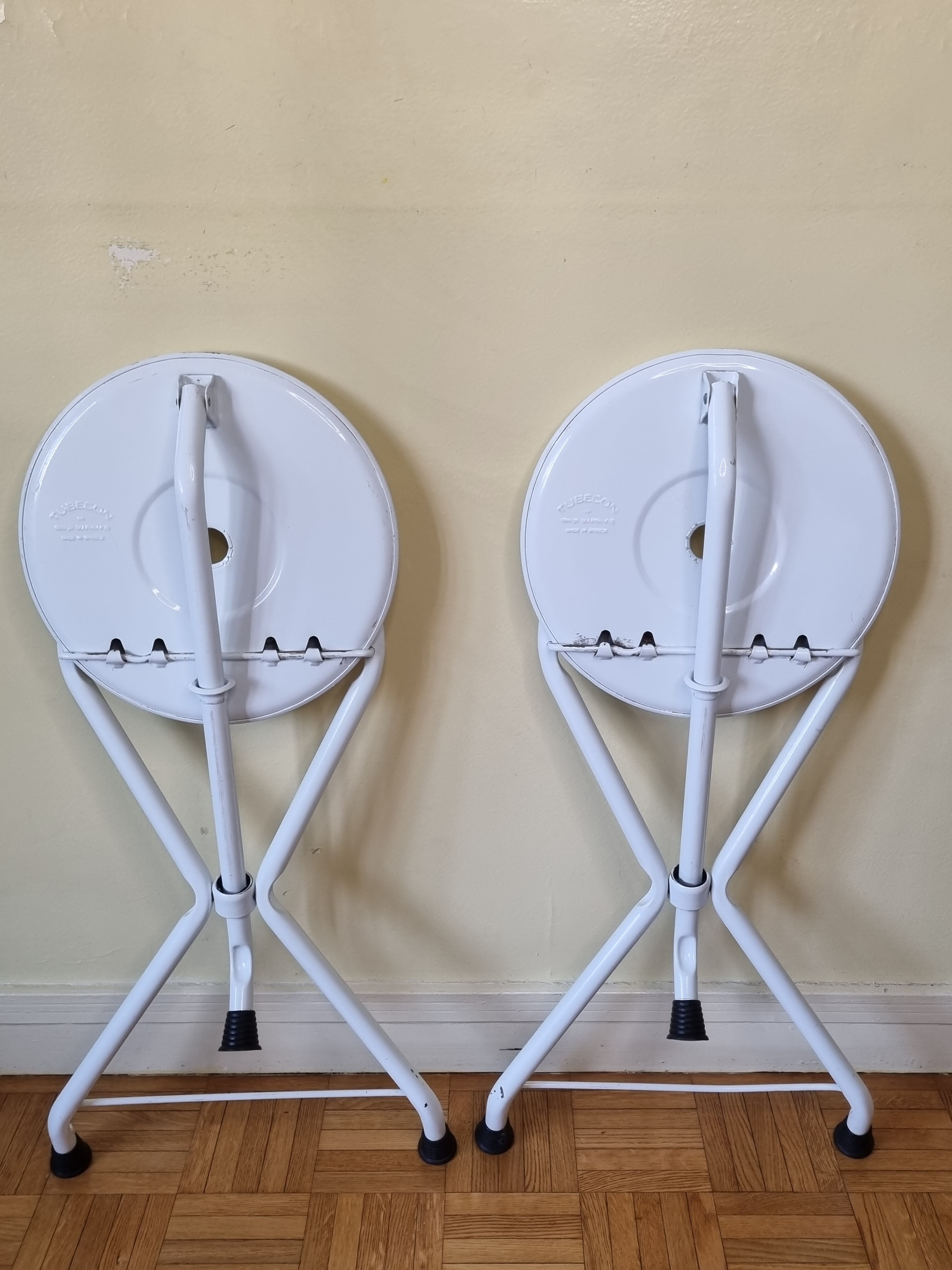 Paire de tabourets pliants vintage "Tubecon" Marinakis, années 80