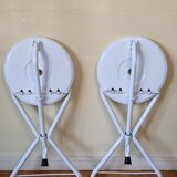 Paire de tabourets pliants vintage "Tubecon" Marinakis, années 80