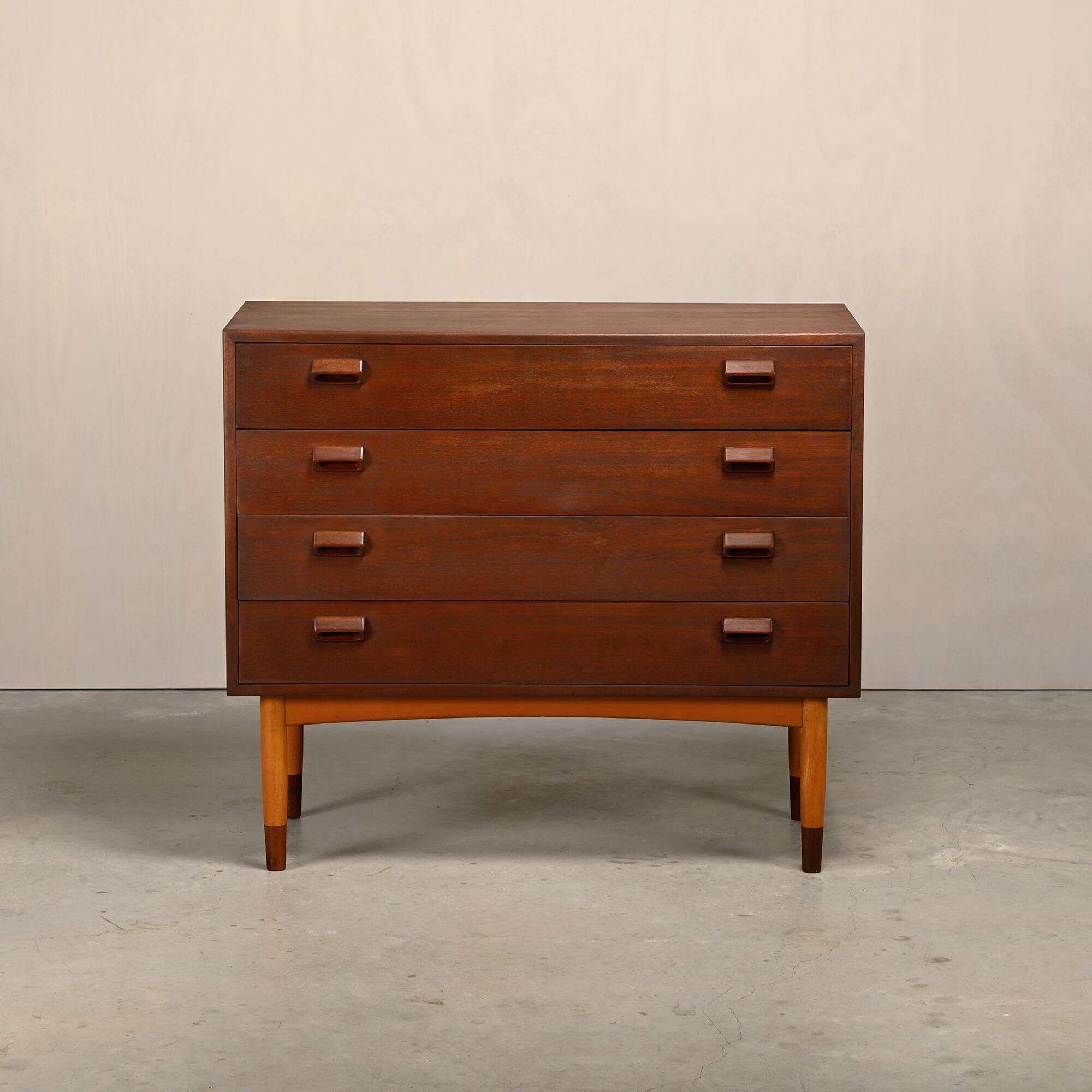 Commode en teck et hêtre de Børge Mogensen, Søborg Møbler