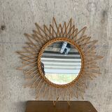 Rattan mirror