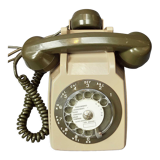 Socotel S63 dial phone green khaki
