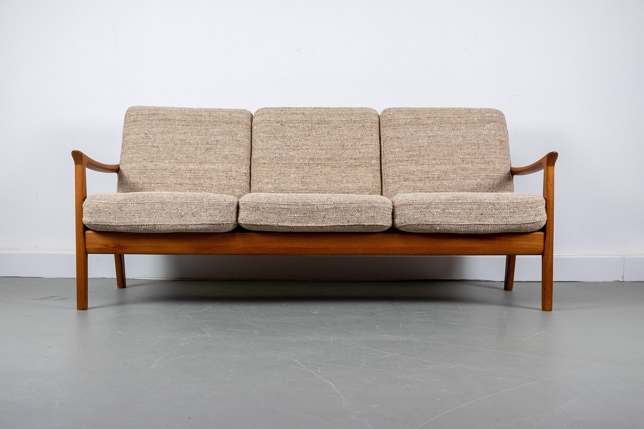 Vintage Teak 3 Seater Sofa by Juul Kristensen, 1960