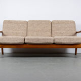 Vintage Teak 3 Seater Sofa by Juul Kristensen, 1960