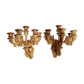 Paire d'appliques en bronze