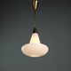 Vintage brass and glass pendant, Italian design, 1960s.