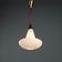 Vintage brass and glass pendant, Italian design, 1960s.