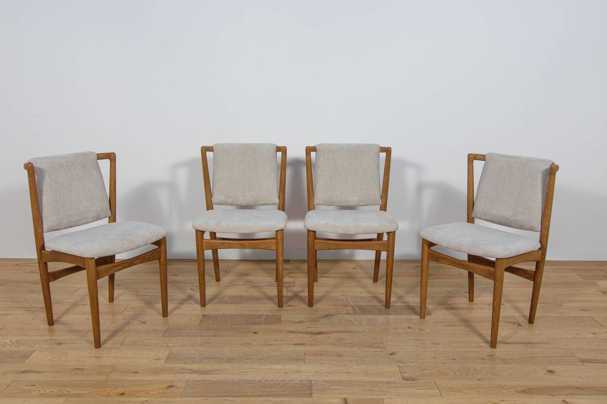Mid Century Oak Model 171 Dining Chairs from Slagelse Møbelværk, Denmark.