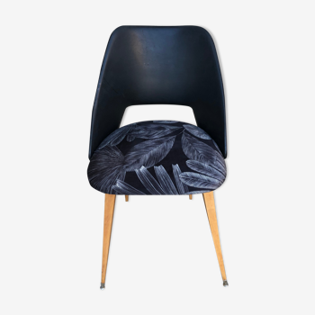 Velvet and skai chair
