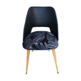 Velvet and skai chair