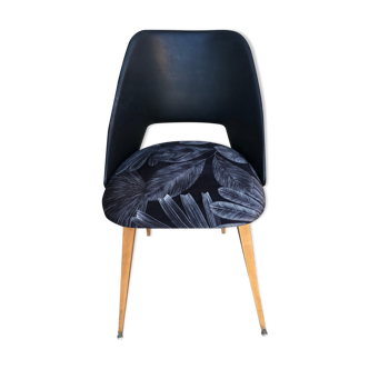 Velvet and skai chair