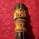 Large antique double wall light in gilded and black wood from the attic