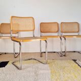 4 chaises italiennes Marcel Breuer B32 Cesca, années 70