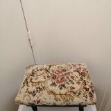 footrest in wood and fabric