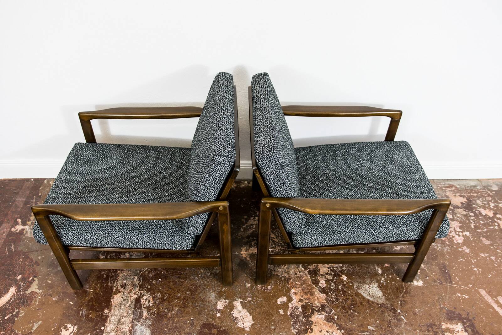 Mid Century Armchairs By Zenon Bączyk, 1960's, Set Of 2