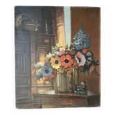 Church flowers, oil on canvas