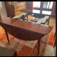 Solid mahogany dining table from the Louis XVI period, extendable.